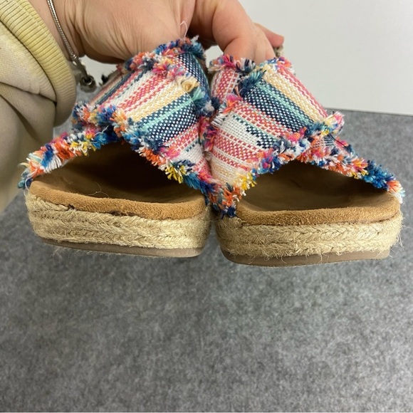 Minnetonka Womens Multi Laredo Breeze Slingback Wedge Sandal Size 7 - Picture 11 of 12